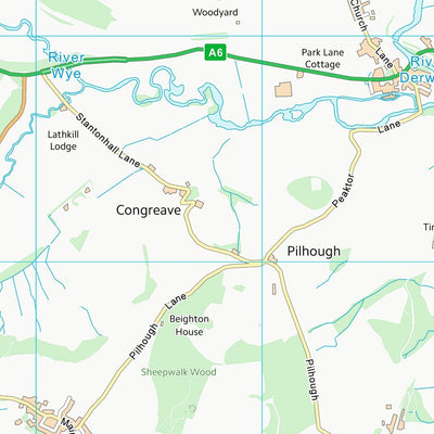 UK Topographic Maps Derbyshire Dales District (SK26) digital map