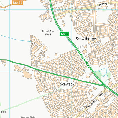 UK Topographic Maps Doncaster District (B) (SE50) digital map