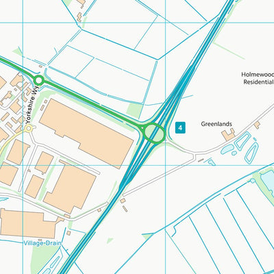 UK Topographic Maps Doncaster District (B) (SE60) digital map