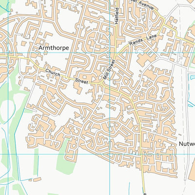 UK Topographic Maps Doncaster District (B) (SE60) digital map