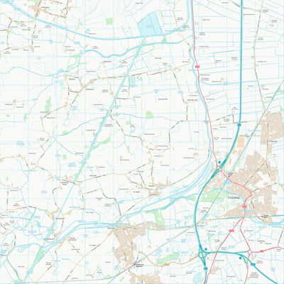 UK Topographic Maps Doncaster District (B) (SE61) digital map