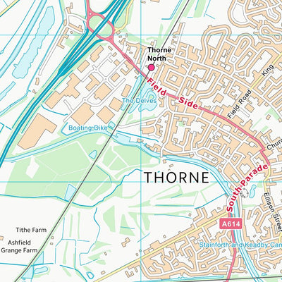 UK Topographic Maps Doncaster District (B) (SE61) digital map