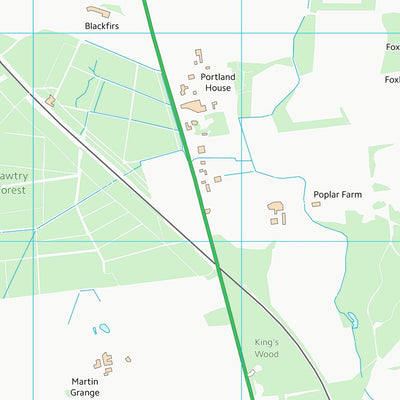 UK Topographic Maps Doncaster District (B) (SK69) digital map