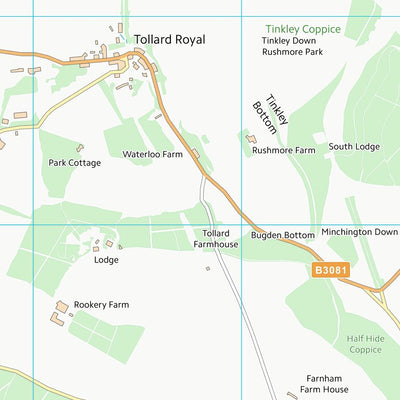 UK Topographic Maps Dorset (ST91) digital map