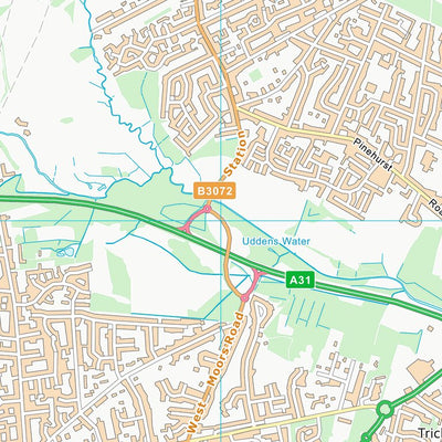 UK Topographic Maps Dorset (SU00) digital map