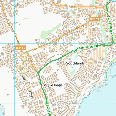 UK Topographic Maps Dorset (SY67) digital map
