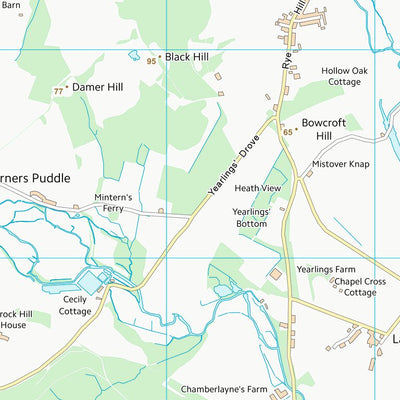 UK Topographic Maps Dorset (SY89) digital map
