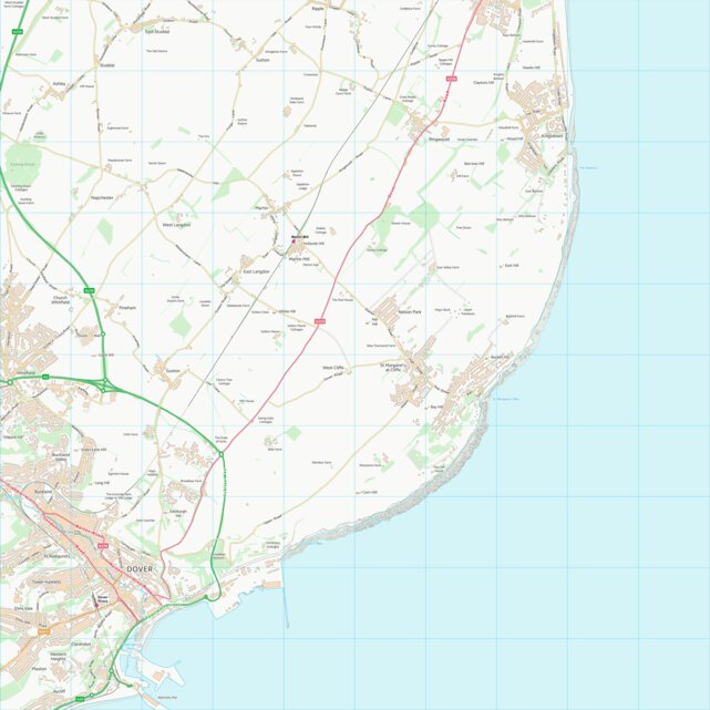 Dover District (TR34) Map by UK Topographic Maps | Avenza Maps