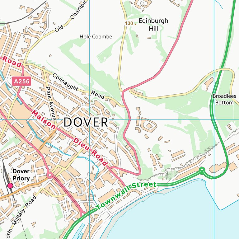 Dover District (TR34) Map by UK Topographic Maps | Avenza Maps