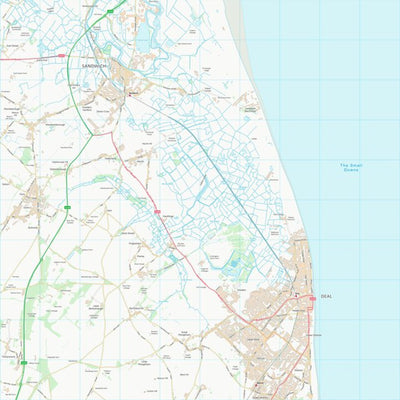 UK Topographic Maps Dover District (TR35) digital map
