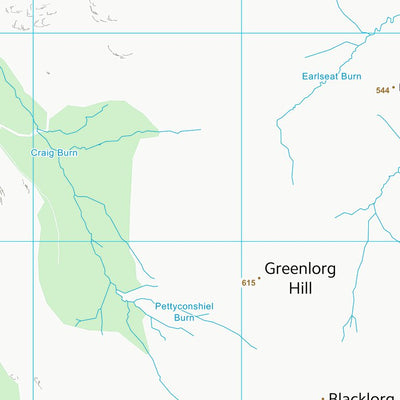 UK Topographic Maps Dumfries and Galloway (NS60) digital map