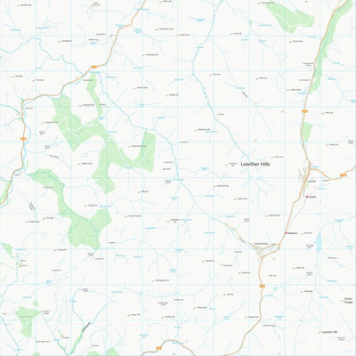 UK Topographic Maps Dumfries and Galloway (NS81) digital map