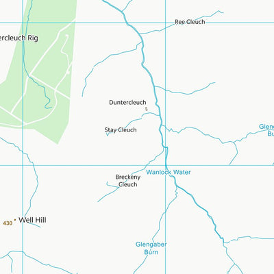 UK Topographic Maps Dumfries and Galloway (NS81) digital map