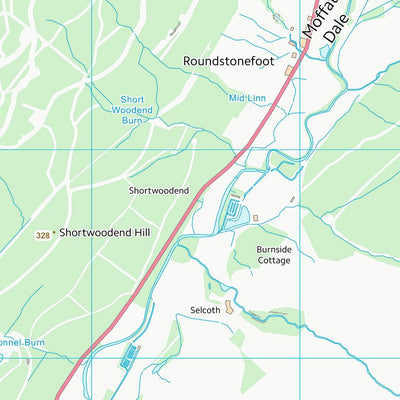 UK Topographic Maps Dumfries and Galloway (NT10) digital map