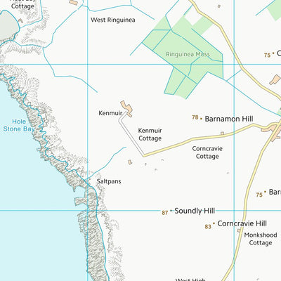 UK Topographic Maps Dumfries and Galloway (NX04) digital map
