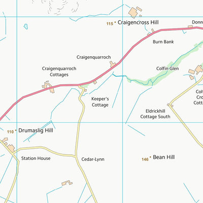 UK Topographic Maps Dumfries and Galloway (NX05) digital map