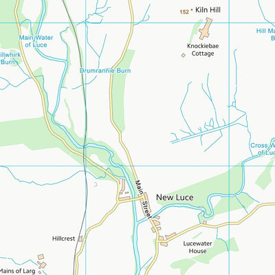 UK Topographic Maps Dumfries and Galloway (NX16) digital map