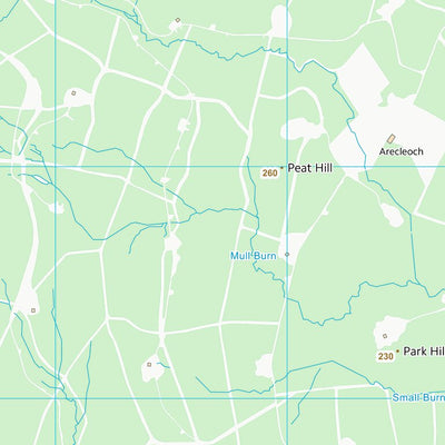 UK Topographic Maps Dumfries and Galloway (NX17) digital map