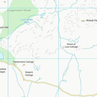 UK Topographic Maps Dumfries and Galloway (NX25) digital map
