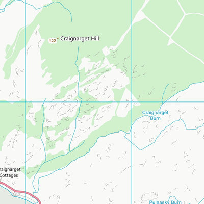 UK Topographic Maps Dumfries and Galloway (NX25) digital map
