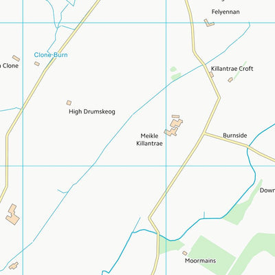 UK Topographic Maps Dumfries and Galloway (NX34) digital map