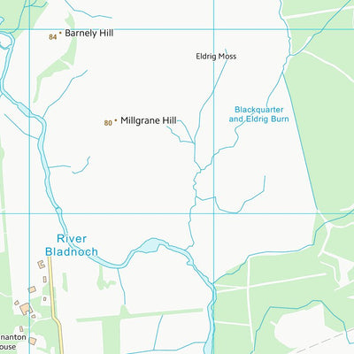 UK Topographic Maps Dumfries and Galloway (NX36) digital map
