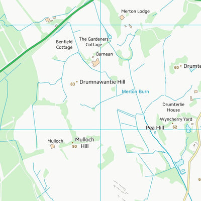 UK Topographic Maps Dumfries and Galloway (NX36) digital map