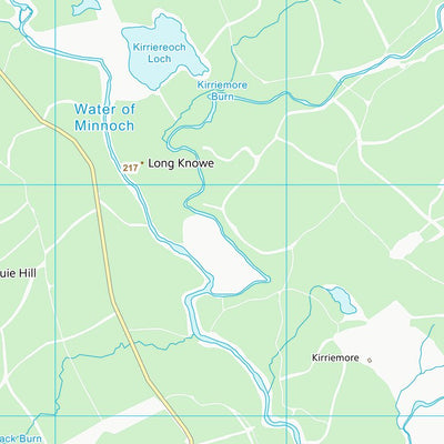 UK Topographic Maps Dumfries and Galloway (NX38) digital map