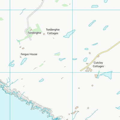 UK Topographic Maps Dumfries and Galloway (NX43) digital map