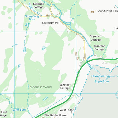 UK Topographic Maps Dumfries and Galloway (NX55) digital map