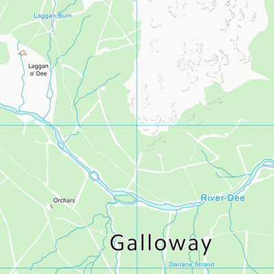 UK Topographic Maps Dumfries and Galloway (NX57) digital map