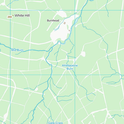 UK Topographic Maps Dumfries and Galloway (NX58) digital map
