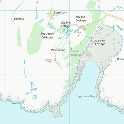 UK Topographic Maps Dumfries and Galloway (NX64) digital map