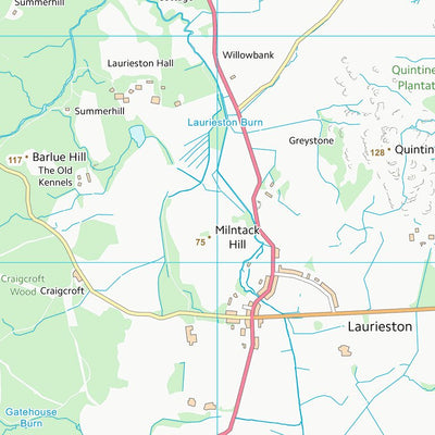 UK Topographic Maps Dumfries and Galloway (NX66) digital map