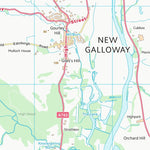 UK Topographic Maps Dumfries and Galloway (NX67) digital map