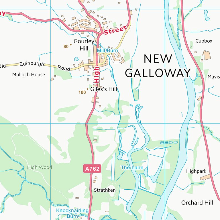 Anwoth Map Dumfries and Galloway (NX67) Map by UK Topographic Maps | Avenza Maps