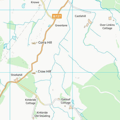 UK Topographic Maps Dumfries and Galloway (NX75) digital map