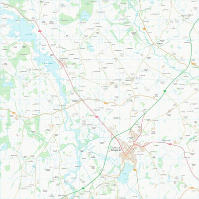 UK Topographic Maps Dumfries and Galloway (NX76) digital map