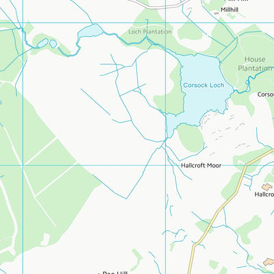 UK Topographic Maps Dumfries and Galloway (NX77) digital map