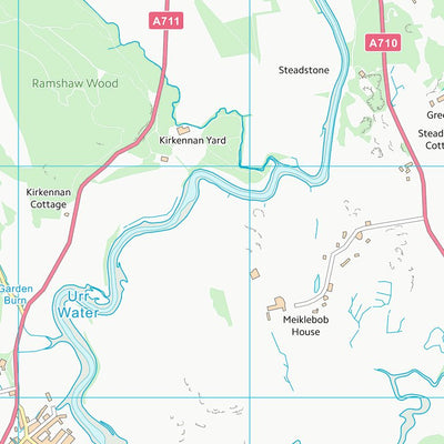 UK Topographic Maps Dumfries and Galloway (NX85) digital map