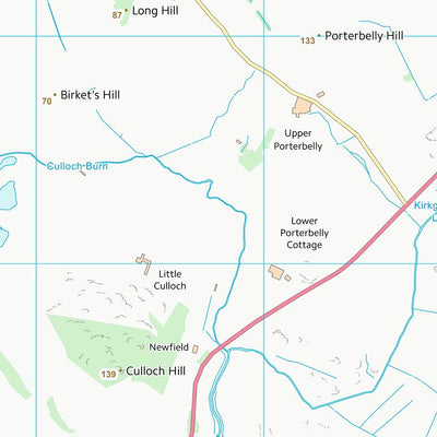 UK Topographic Maps Dumfries and Galloway (NX86) digital map