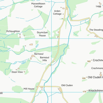 UK Topographic Maps Dumfries and Galloway (NX87) digital map