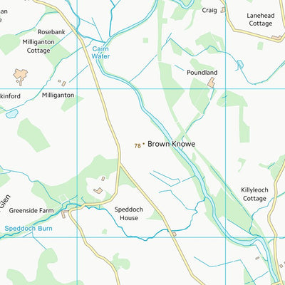 UK Topographic Maps Dumfries and Galloway (NX88) digital map