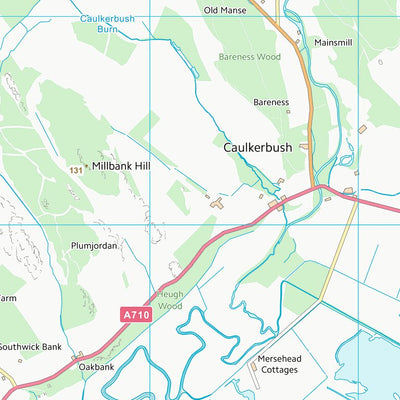 UK Topographic Maps Dumfries and Galloway (NX95) digital map