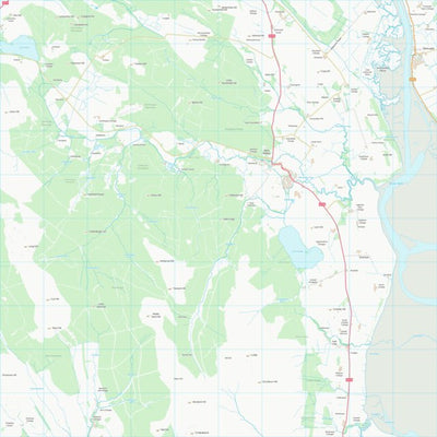 UK Topographic Maps Dumfries and Galloway (NX96) digital map