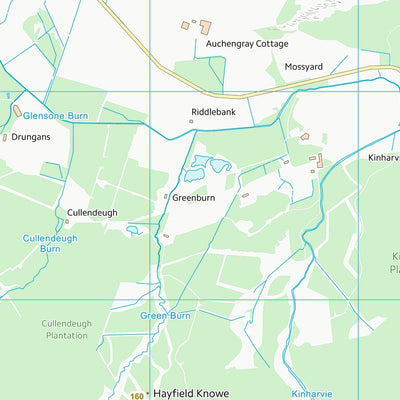 UK Topographic Maps Dumfries and Galloway (NX96) digital map