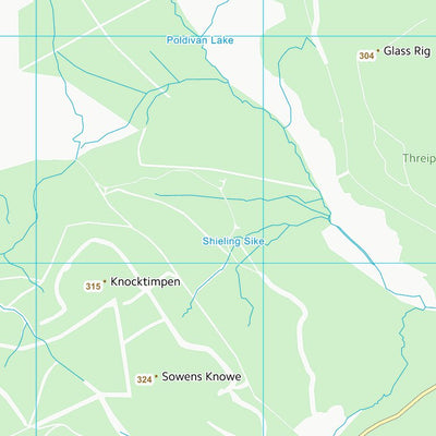 UK Topographic Maps Dumfries and Galloway (NX99) digital map