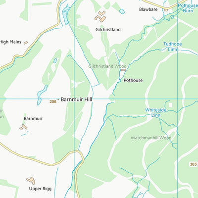 UK Topographic Maps Dumfries and Galloway (NX99) digital map