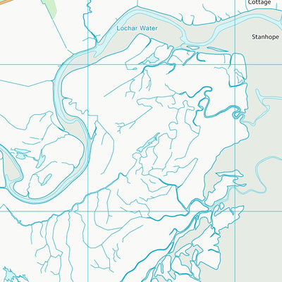 UK Topographic Maps Dumfries and Galloway (NY06) digital map