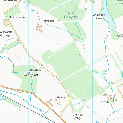 UK Topographic Maps Dumfries and Galloway (NY16) digital map